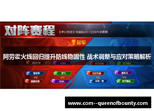 阿劳霍火线回归提升防线稳固性 战术调整与应对策略解析